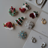 Handmade Christmas Brooch