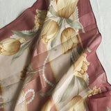 Pearl Tulip Silk Scarf