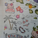 Hello Kitty Hawaii Map Exclusive Waterproof Shopping Bag