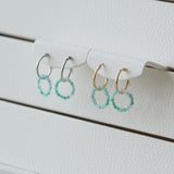 Aquamarine Hoops