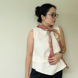 Pearl Tulip Silk Scarf