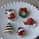 Handmade Christmas Brooch