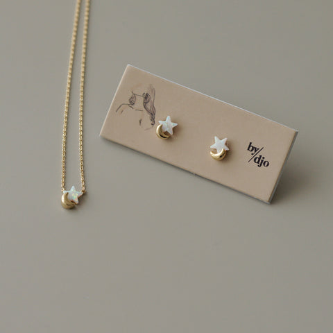 Star & Moon (Necklace/Earring)